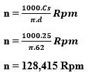Tuliskan Rumus Putaran Mesin Bubut